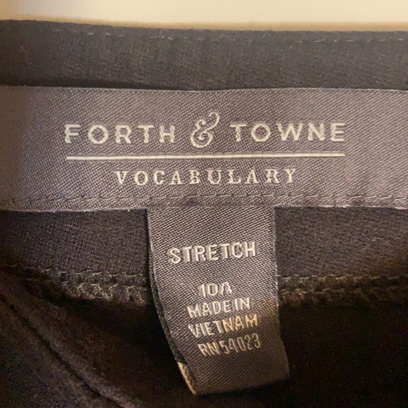 FORTH TOWNE VOCABULARY BROWN CROP PANTS SZ 10A - Picture 2 of 11